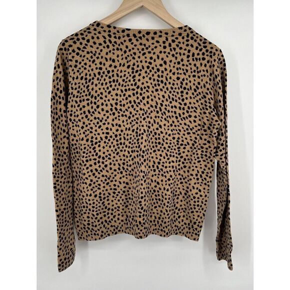 ATM Anthony Thomas Melillo Leopard Print Sweater Size Medium - Picture 4 of 4